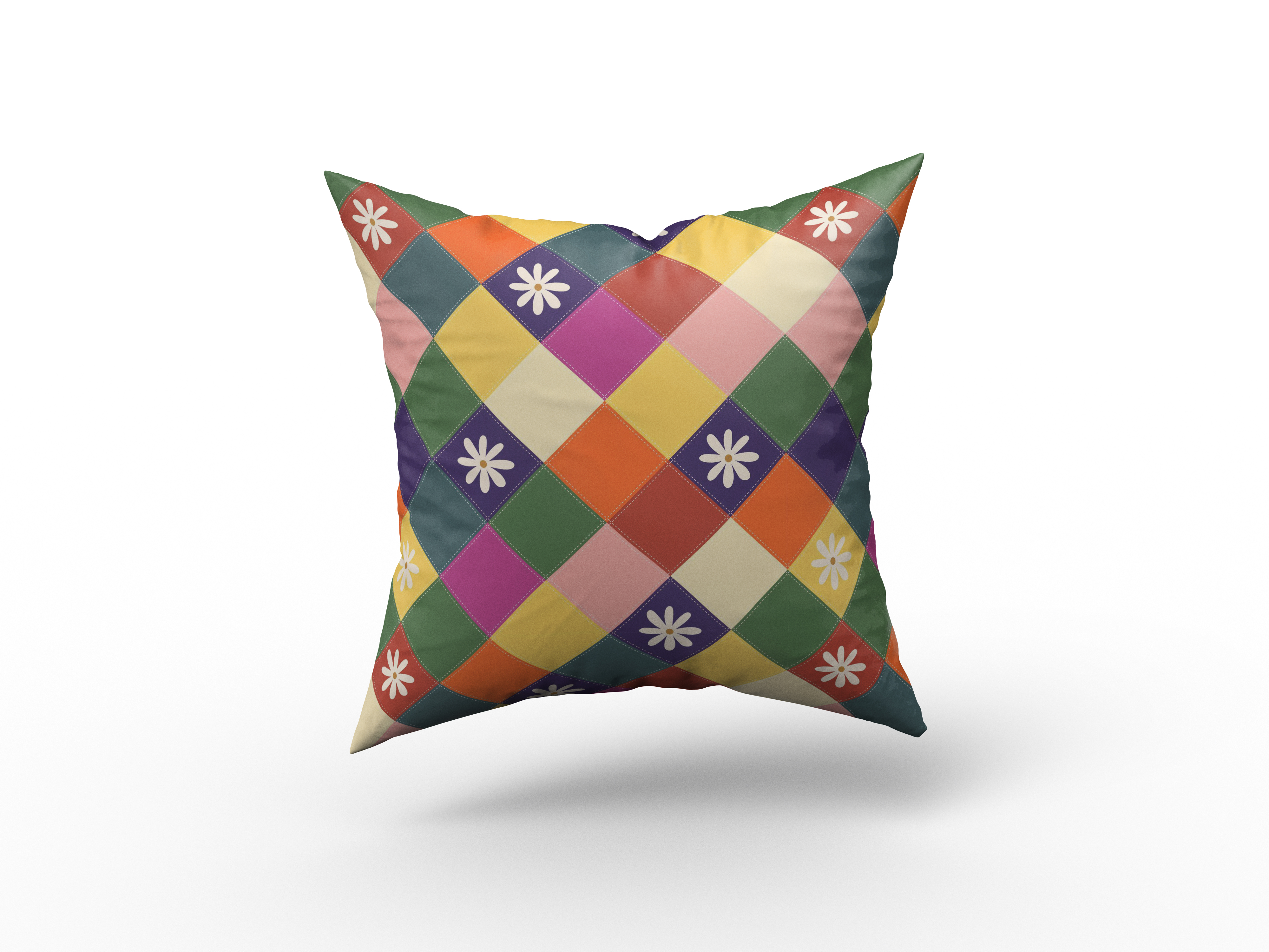 Cheerful Patchwork Daisy