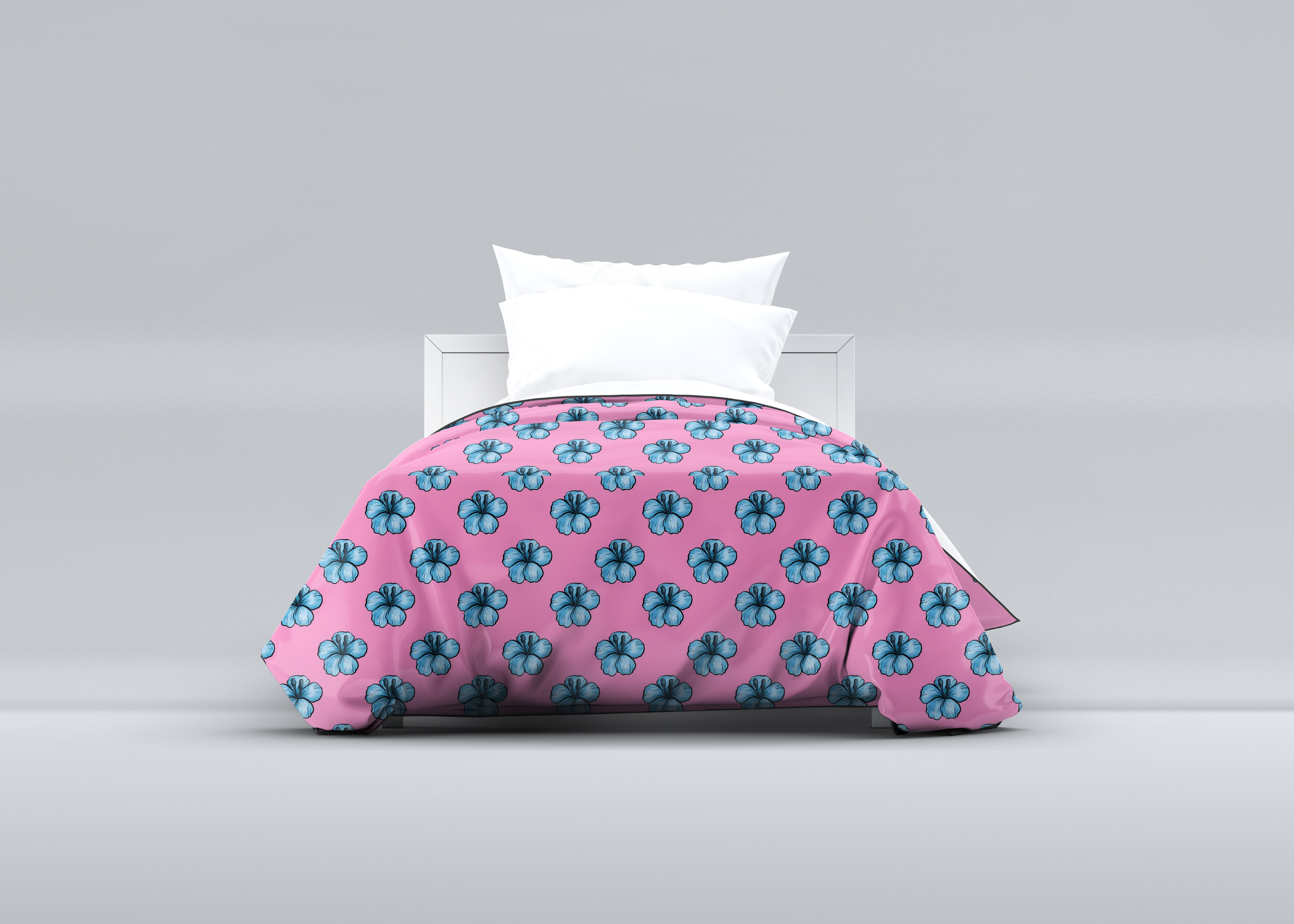 Blue Watercolor Flowers