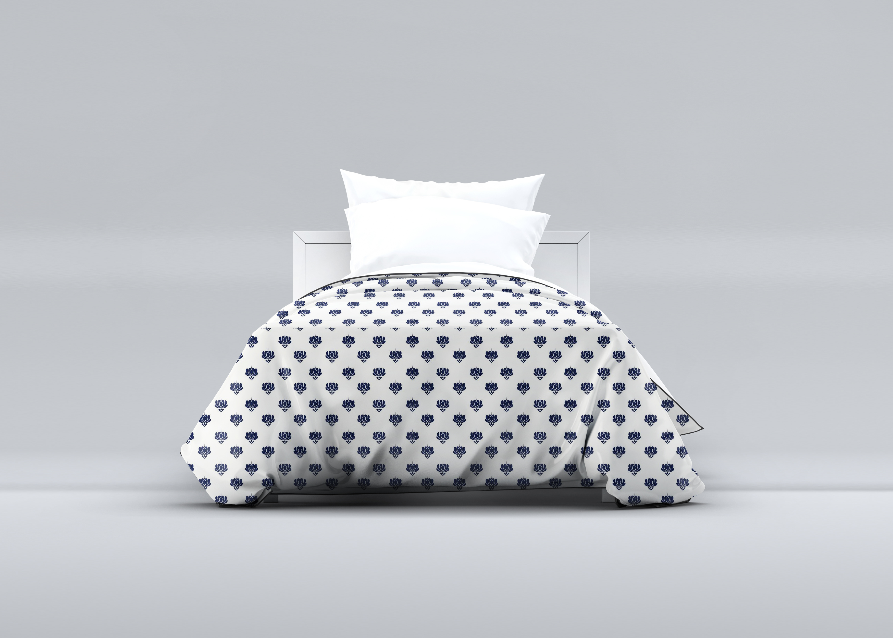 Elegant Indigo Bloom