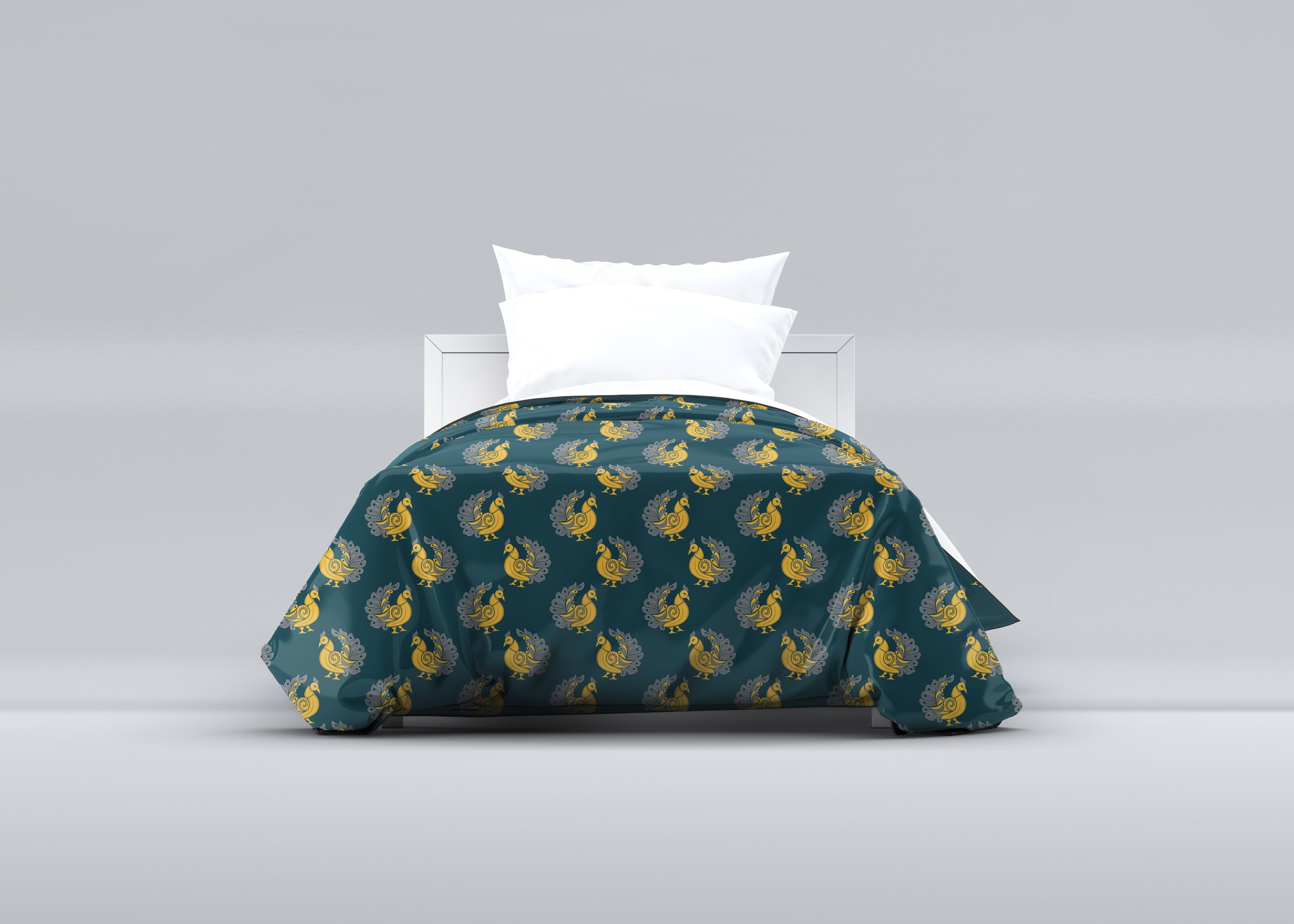 Stylized Peacock Motif